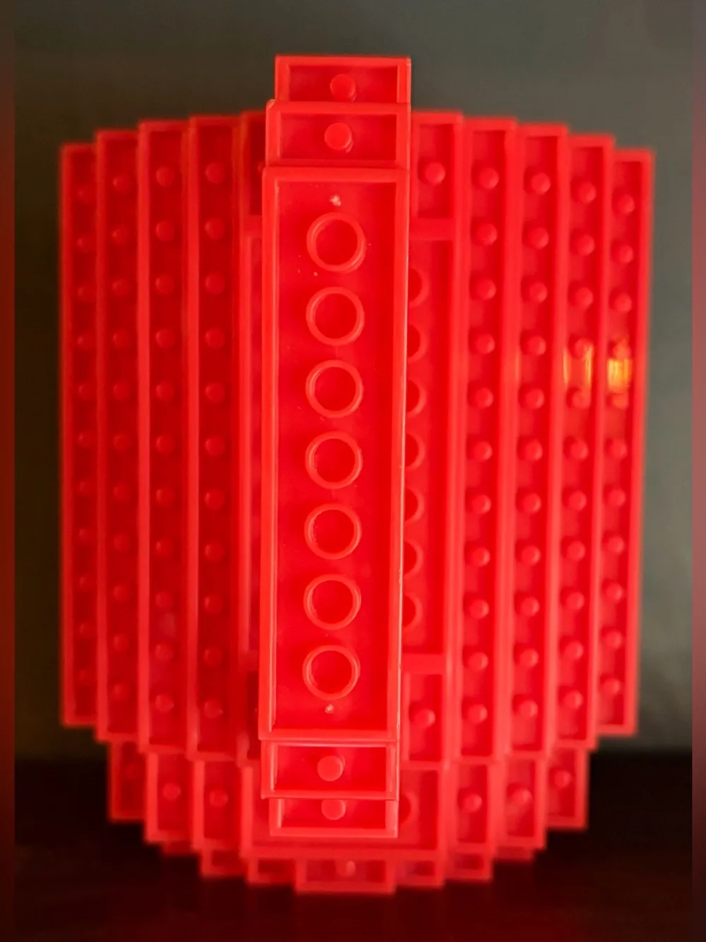 Red Studded Building Block Mug - Picture 2 of 4